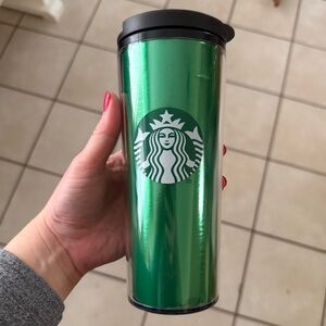 Starbucks Shiny Emerald Green Tumblr